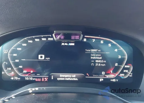 2022 BMW X4 M from USA, damaged, VIN 5YM23EC05N9L84330